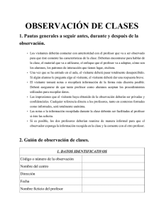 GUIÓN DE OBSERVACIÓN DE CLASES (largo)