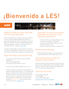 Spanish brochure - Lincoln Electric System