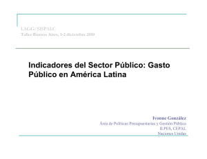 Indicadores del Sector Público - Comisión Económica para América