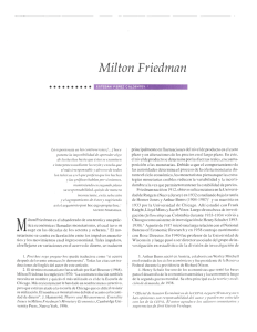 Milton Friedman - revista de comercio exterior