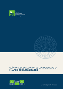 Guía para la evaluación de competencias en el Área de Humanidades