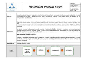 Protocolo de Atencion al Cliente