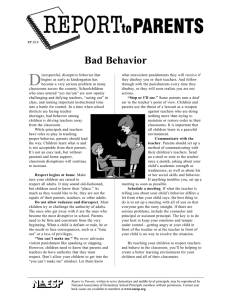 Bad Behavior - Montezuma Schools