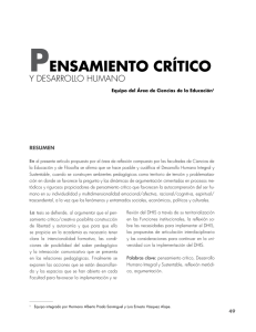 pensamiento crítico - Revistas