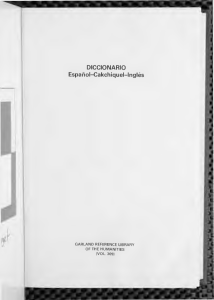 DICCIONARIO Español-Cakchiquel-Inglés