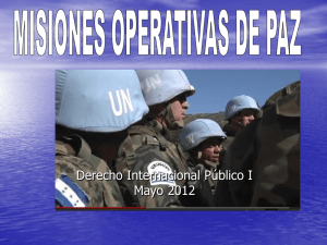 misiones operativas de paz