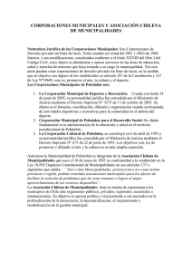 corporaciones municipales y asociación chilena de municipalidades