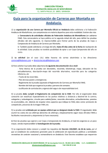 Guía para la organización de Carreras por Montaña en Andalucía.