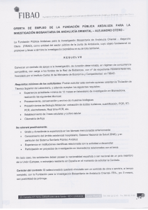 INVESTIGACIÓN BIOSANITARIA DE ANDALUCIA ORIENTAL