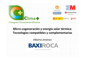Micro-cogeneración y energía solar térmica: Tecnologías