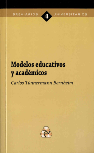 Libro - Modelos educativos y académicos