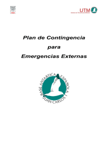 Plan contingencia emergencias externas