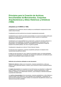 Principios para la Creación de Archivos Documentales de