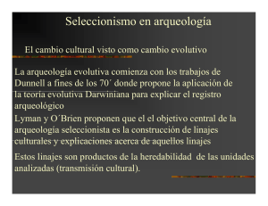Seleccionismo en arqueología