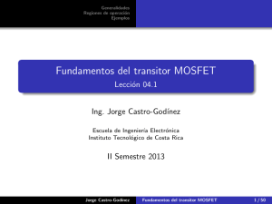 Fundamentos del transitor MOSFET