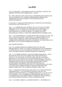 Ley 0322 - Gobierno de Mendoza
