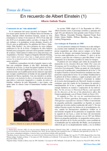 annus mirabilis de Einstein - Revista Española de Física