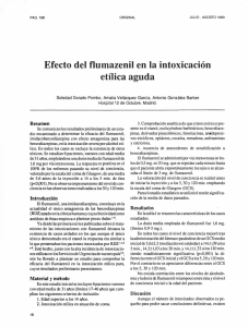 Efecto del flumazenil en la intoxicación etílica aguda
