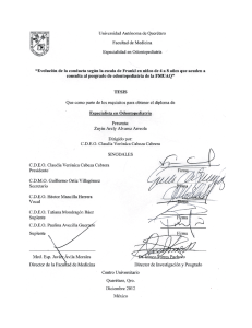 Evaluación de la conducta según la escala de Frankl en niños de 4