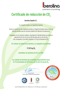 Certificado de reducción de CO