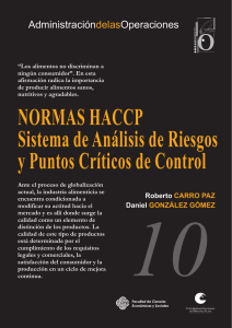 Normas HACCP. Sistema de análisis de peligros y puntos críticos