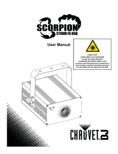 Scorpion Storm FX RGB User Manual Rev. 3 Multi