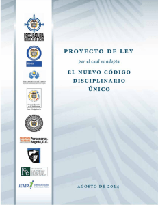 Proyecto de Reforma, Código Disciplinario Único