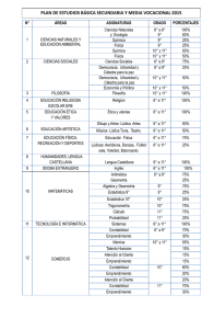 plan de estudios básica secundaria y media vocacional 2015
