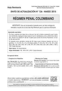 régimen penal colombiano