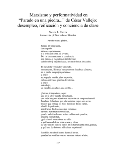 “Parado en una piedra...” de César Vallejo