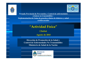 Actividad Física - Ministerio de Salud de la Nación