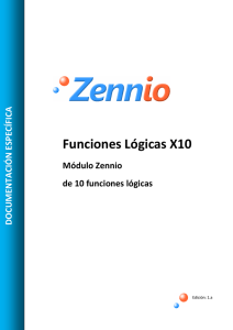 Funciones Lógicas X10 - Futurasmus KNX Group