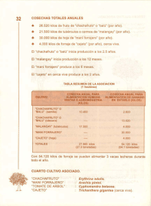 COSECHAS TOTALES ANUALES + 26.520 kilos de truro de