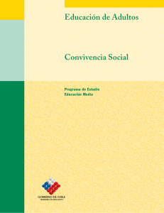 CONVIVENCIA SOCIAL - Educación de Personas Jóvenes y Adultas