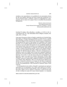 241 Gottfried W. Leibniz, Obras filosóficas y científicas, vol. XVI (A y