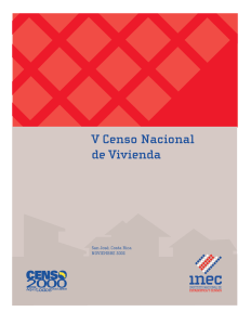 V Censo Nacional de Vivienda - Instituto Nacional de Estadística y