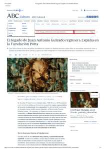 El legado de Juan Antonio Guirado regresa a España en la