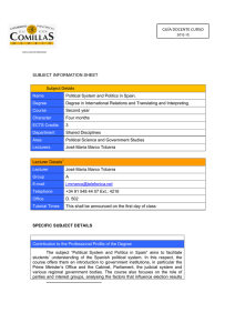 SUBJECT INFORMATION SHEET Subject Details Name
