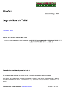 Linoflax Jugo de Noni de Tahiti