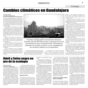 Cambios climáticos en Guadalajara