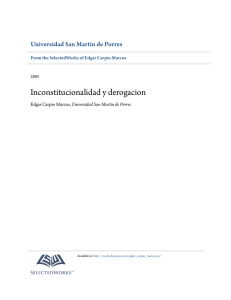 Inconstitucionalidad y derogacion - SelectedWorks