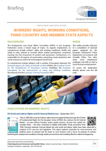 Workers` Rights, Working Conditions, Third Country and Member