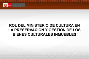 rol del minister la preservacion la preservacion bienes cultura rio de