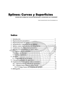 Splines: Curvas y Superficies