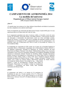 PDF de la convocatoria - SEA | Sociedad Española de Astronomía