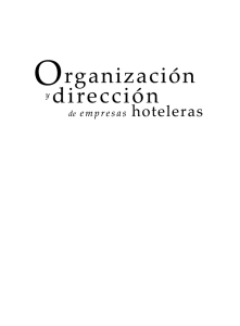 Organización y dirección de empresas hoteleras