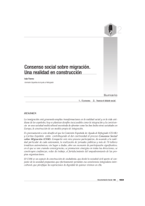 Consenso social sobre migración. Una realidad en