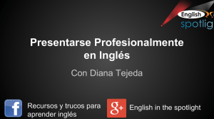Presentarse Profesionalmente en Inglés