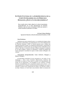 EL DAÑO CULTURAL EN LA JURISPRUDENCIA DE LA CIDH