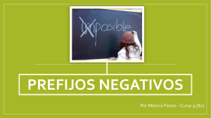 Prefijos negativos - Españoliando con Mónica Flórez